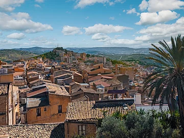Agrigento - Panoramablick vom Gelände der ehemaligen Burg von Agrigento