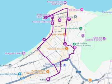 Cefalù erkunden - Karte