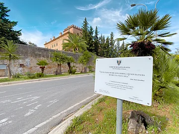 Sizilien konzentriert - Auf den Spuren der Mafia • Gedenktafel Paolo Borsellino