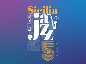 Ein Plakat wirbt für das 5. sizilianische Jazz-Festival.