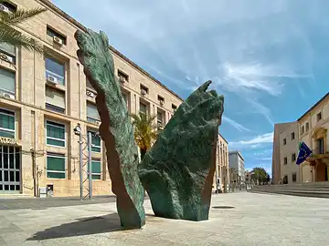 Denkmal für die Mafia-Opfer auf der Piazza della Memoria in Palermo.