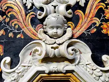 Foto aus der Broschüre 'Baroque decoration - The marble inlays'.