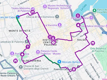 Palermo erkunden - Karte