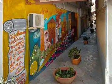 Die nach Alessandro Cagliostro benannte Gasse <strong><em>Vicolo Conte Cagliostro</em></strong> in Palermo