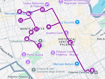 Karte auf Google Maps für das  Altstadt-Viertel 'Capo'