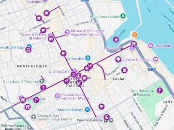 Karte auf Google Maps zu Orten an denen es sich gut frühstücken lässt