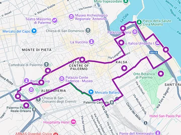 Palermo ☀ Sonne im Winter - Karte