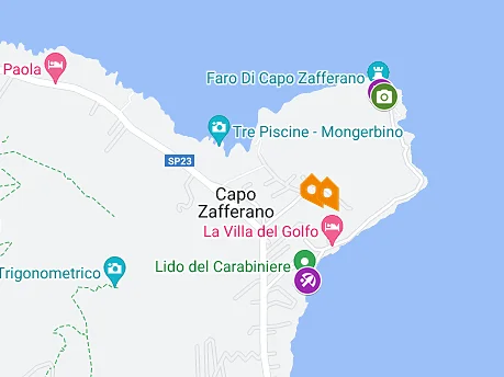 Santa Flavia - Capo Zafferano - Karte