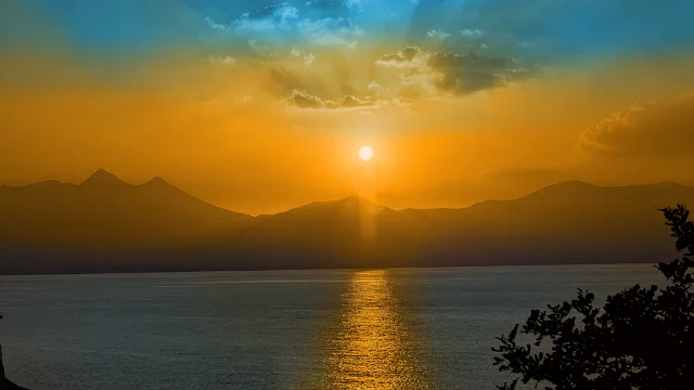 Sizilien - Bagheria - Mongerbino - Sonnenuntergang