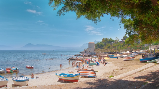 Sizilien - Sant'Elia - Sandstrand und die schönste Bucht Siziliens