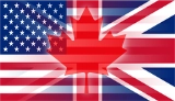 Flags - United Kingdom - United States - Canda